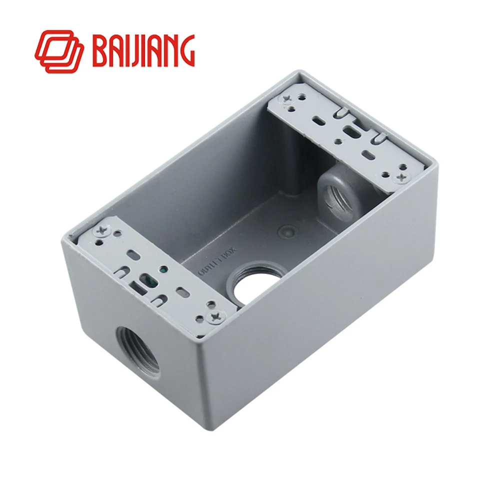 118 мм us Socket Switch Box алюминиевая чугунная установленная коробка US standard wall switch bottom
