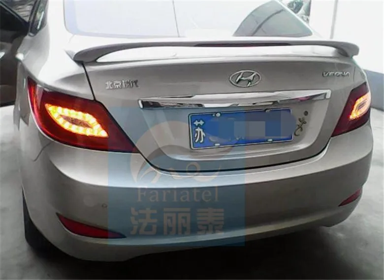 12 V 6000 k светодиодный задний фонарь для hyundai Verna 2012-2013 задние фонари авто сигнальная лампочка светодиодный свет