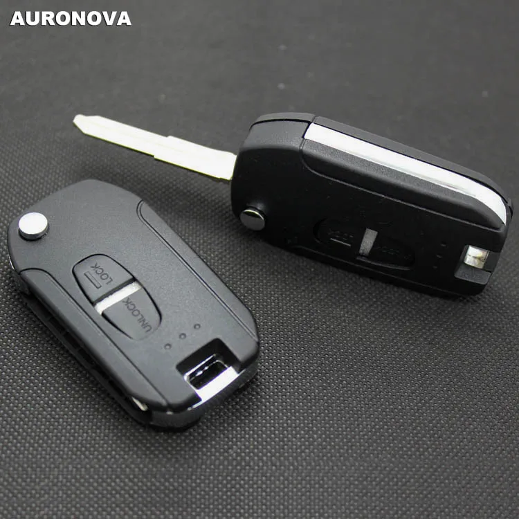 AURONOVA новый обновленный складной ключ корпус для Mitsubishi Asx Outlander Grandis Pajero Sport 2 кнопки