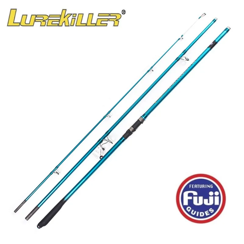 Lurekiller, японская удочка для серфинга, 4,05 м, высокое качество, fuji, кольцо для серфинга, углеродное волокно, 3 секции, литье, удочка, рок, удочка