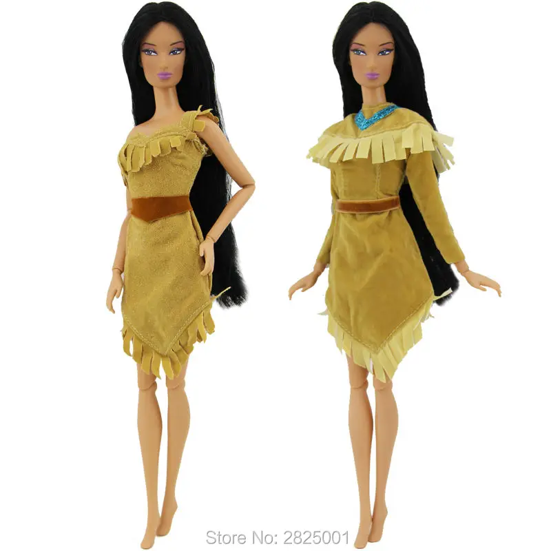 2 комплекта Сказочных Костюмов копия Pocahontas принцесса свадебное платье