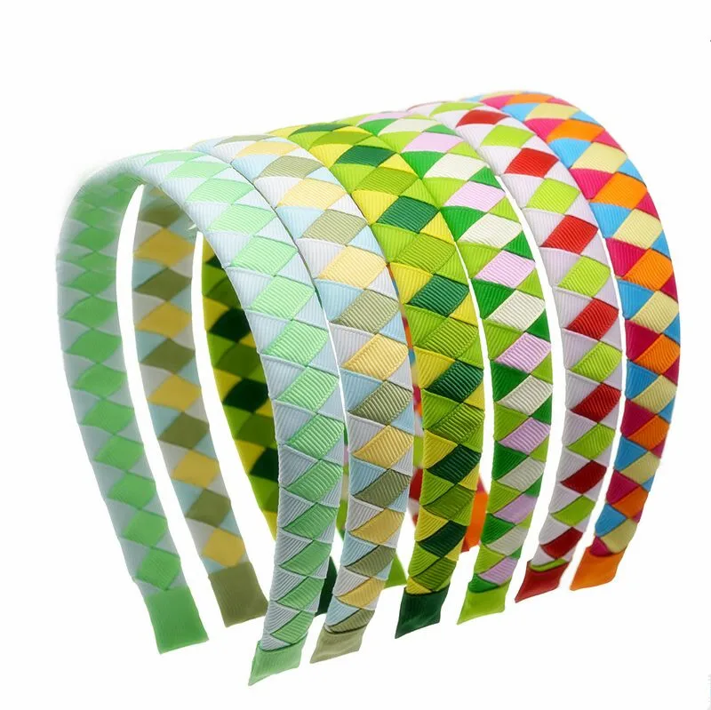 100 шт. Бесплатная доставка DHL опрятный Grosgrain лента тканая повязка на голову