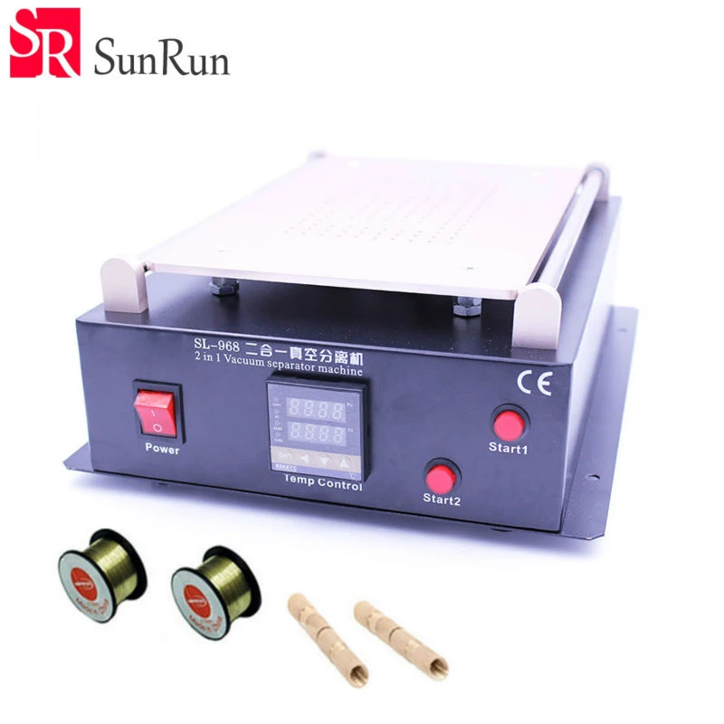 Двойной насос встроенный макс 14 дюймов для iPad для iPhone стекло вакуумный ЖК-сепаратор сплит-экран ремонтная машина для samsung планшетный ПК