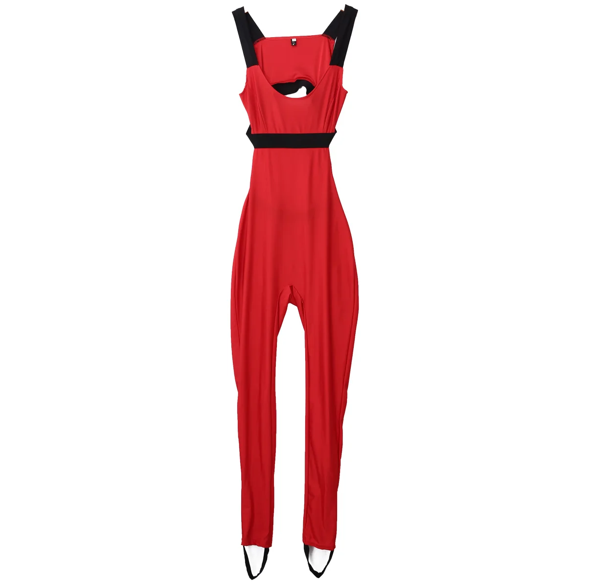 Женский комбинезон леггинсы с вырезами брюки для фитнеса женский без рукавов