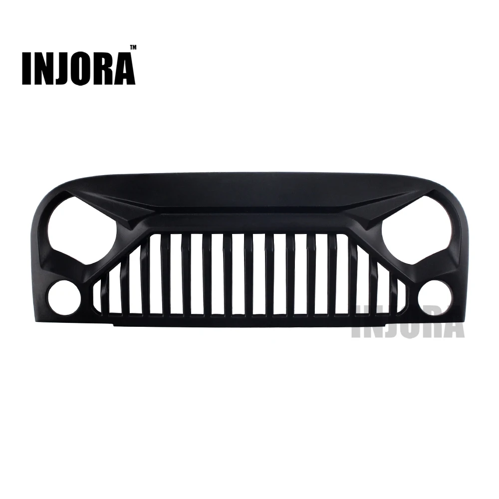 Front Grille A INJORA RC автомобильный воздухозаборник решетка Передняя лицевая капот двигателя для 1/10 RC Гусеничный осевой SCX10 90046 Jeep Wrangler Rubicon Корпус Корпуса - Цвет: Front Grille A