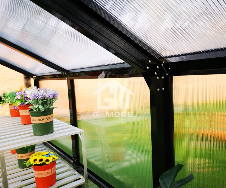 Наружная Водонепроницаемая алюминиевая Gazebo/садовый зеленый дом садовая теплица