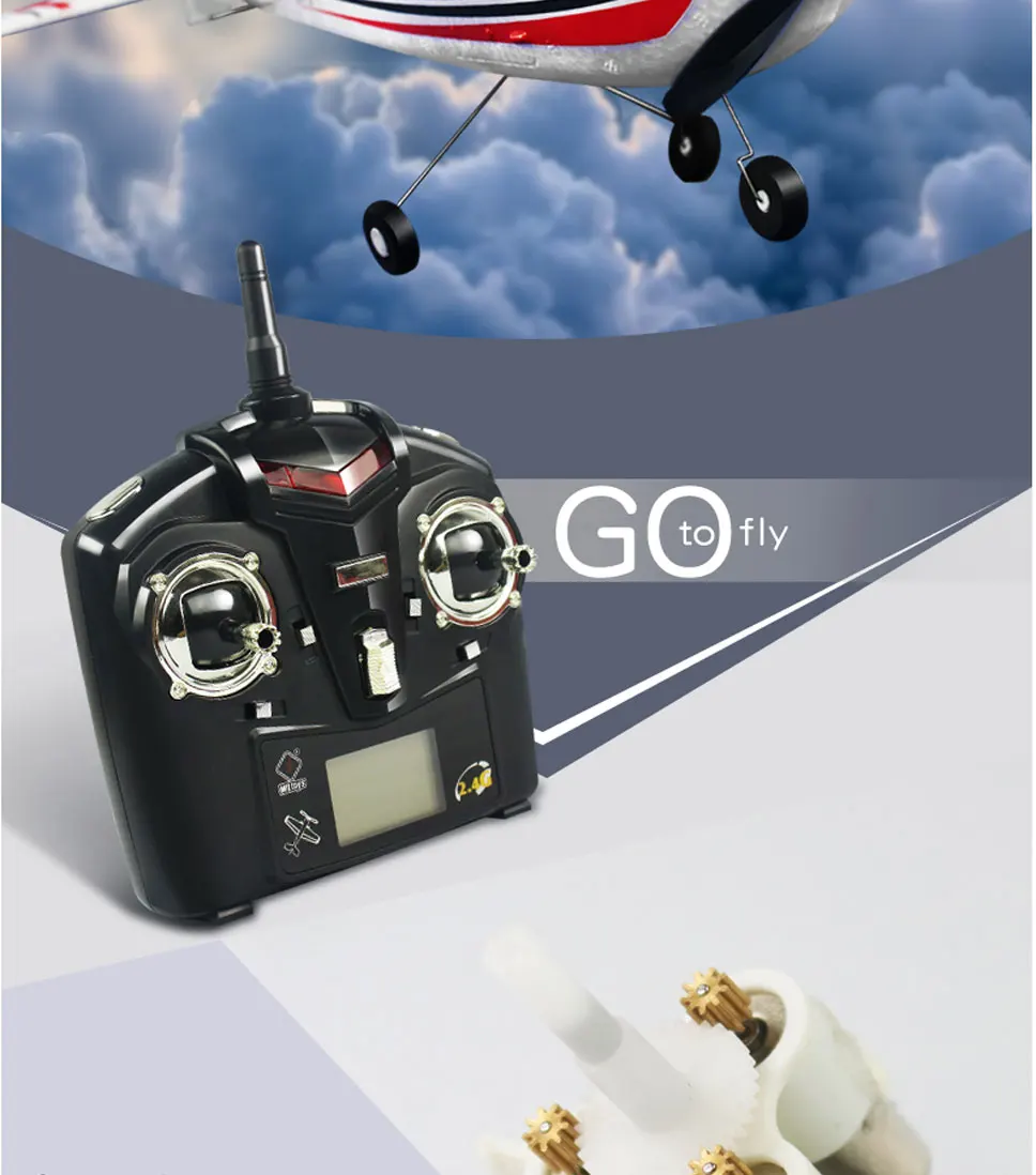 WLtoys F949 трехканальный самолет с фиксированным крылом среднего размера планер с дистанционным управлением Игрушечная модель самолета