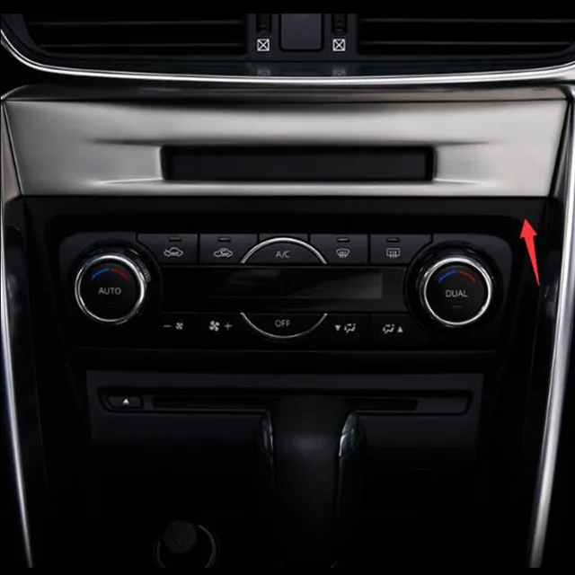 

ABS Matte For Mazda 3 Axela 2017 2018 Car Console Below Decoration Strip frame Cover Trim Car Styling Accessories