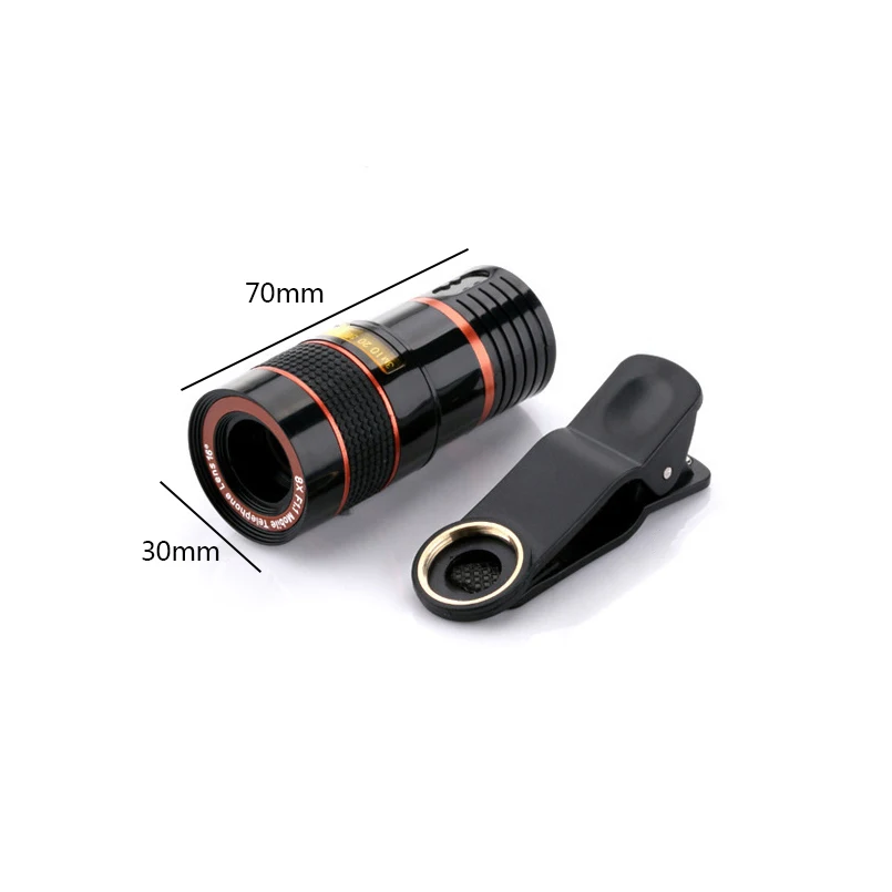 Открытый телефон Камера объектив 8X Оптический зум объектива телескопа Монокуляр