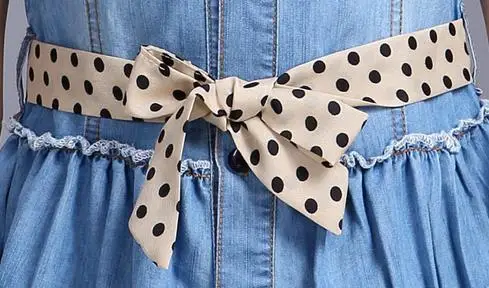 Летнее платье без рукавов для девочек от 3 до 15 лет с круглым вырезом из чистого