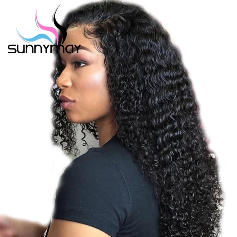 Вьющиеся парики Sunnymay плотностью 250% предварительно выщипанные человеческие