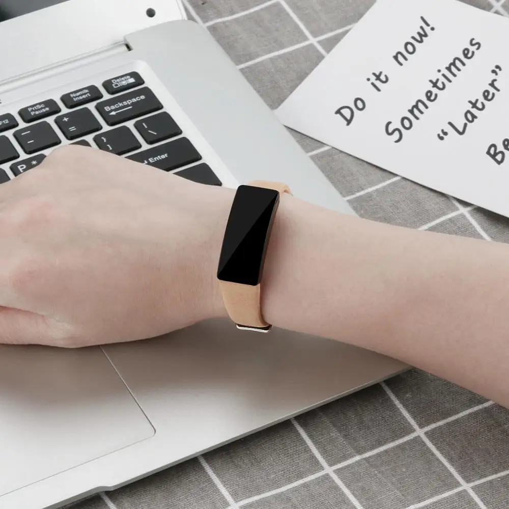 Роскошный сменный ремешок из натуральной кожи для Fitbit inspire/inspire hr наручных часов