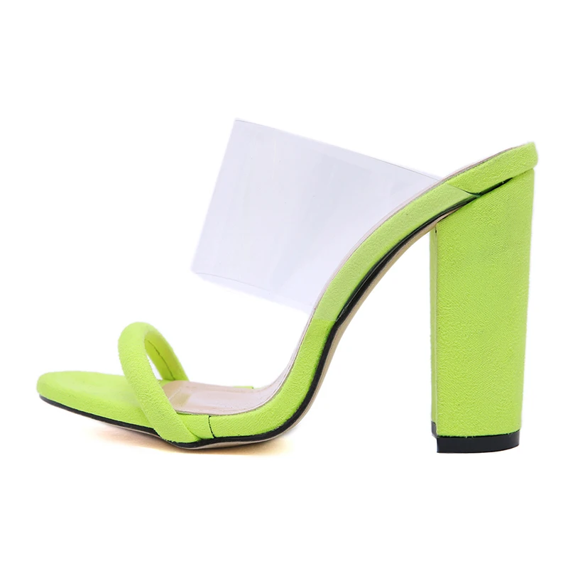 Женские туфли на толстом каблуке сандалии с открытым носком пикантные лодочки из