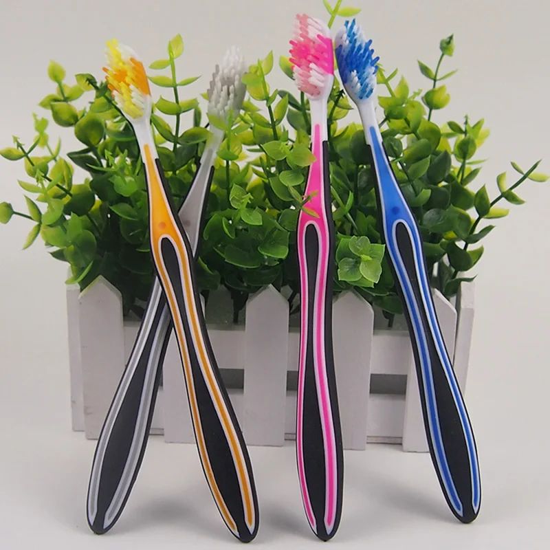 4 шт./лот зубная щетка для взрослых средней мягкой щетины Чистка полости рта