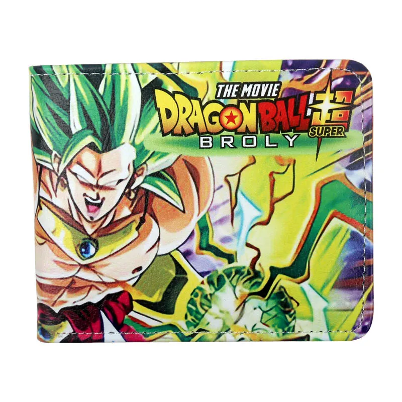 Суперфигурный бумажник с изображением Драконий шар z Saiyan goku, Аниме Бумажник на молнии, карманный с отделениями для карт, слот