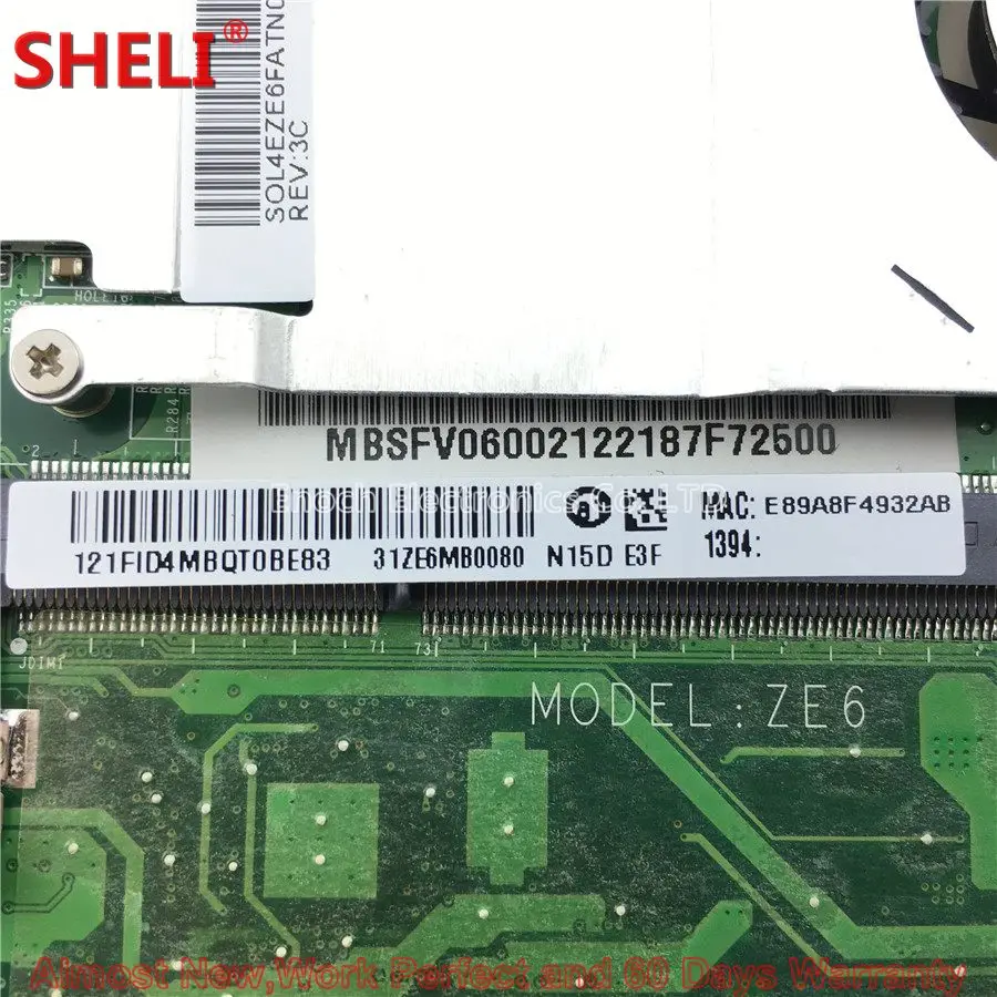 MOUGOL MBSFV06002 MB. Sfv06002 материнская плата для ноутбука acer Aspire One D257 DA0ZE6MB6E0 ZE6 31ZE6MB0080 N570 1,66 ГГц Основная плата