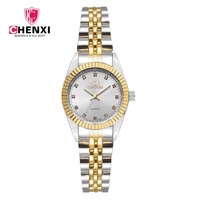 fashion chenxi women golden silver classic quartz watch female elegant clock luxury gift ladies waterproof wristwatches 004a