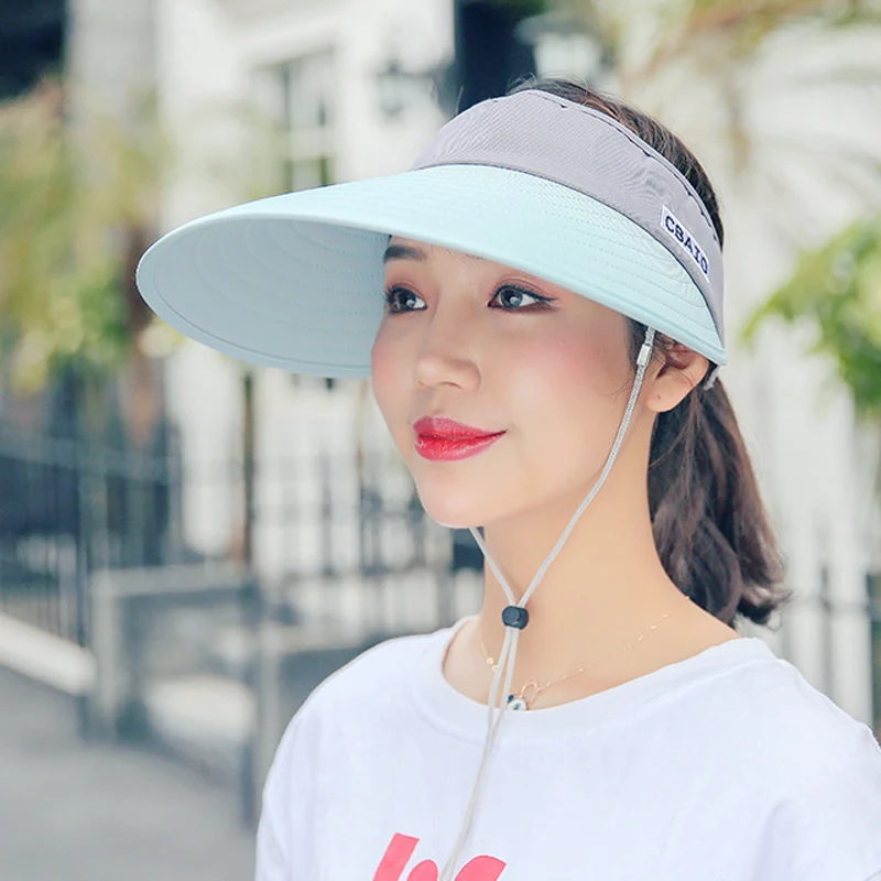 Женские летние шляпы от солнца корейские складные женские козырьки уличные