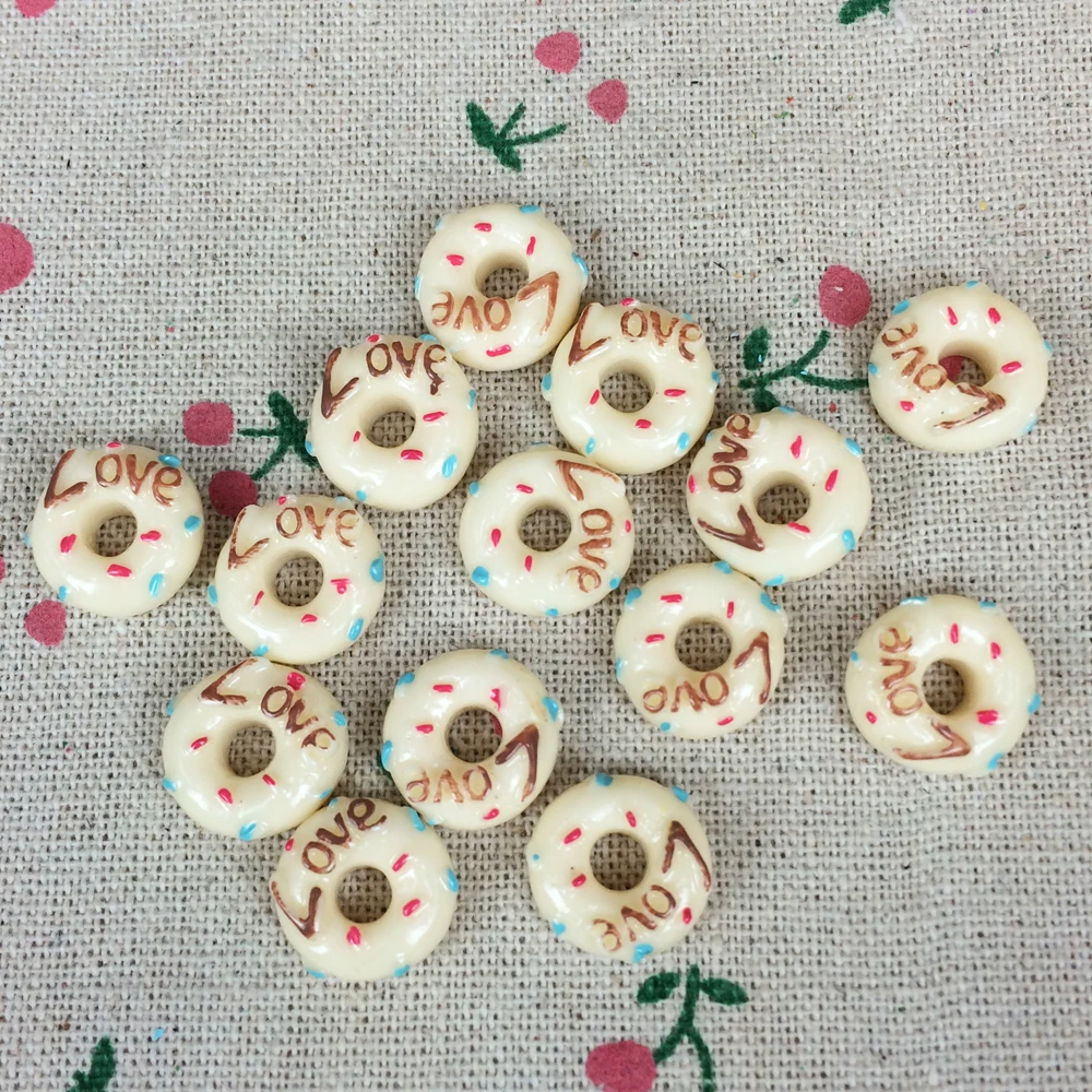 10Pieces Flat Back Resin Cabochon Fake Food DIY Flatback Embellishment Accessories Scrapbooking Decoration Craft Making:18mm | Дом и сад