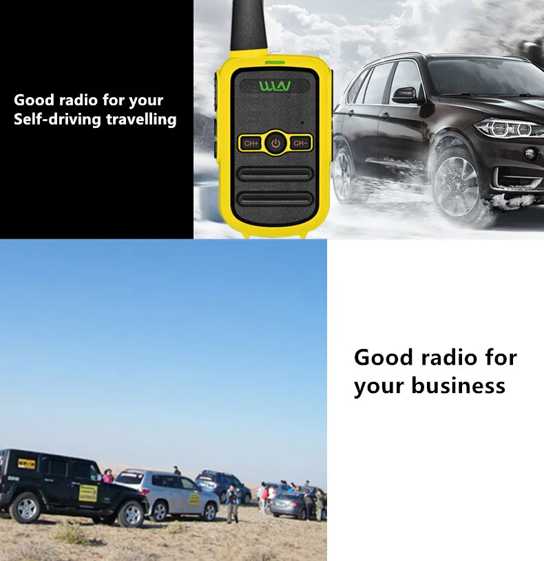 2 шт. WLN KD-C52 мини портативный fm трансивер KD C52 двухстороннее радио Ham HF cb радио рация FRS/GMRS betterthan KD-C51