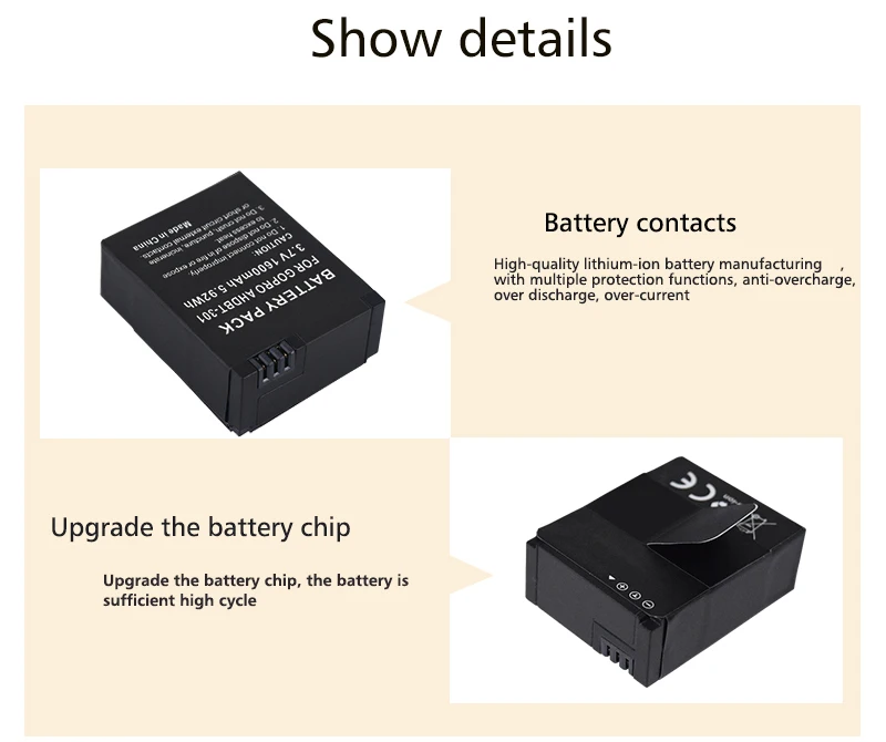 2 шт 3,7 v 1600mAh akku Go Pro hero 3/3+ аккумулятор AHDBT-301 AHDBT301 AHDBT-201 для gopro hero 3 gopro3 3+ запчасти