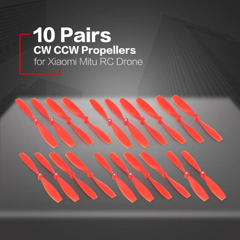 10 пар пропеллеров CW CCW Мини реквизит лезвия запасные части Аксессуары для Xiaomi Mitu RC