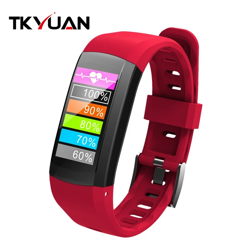 TKYUAN S906 цветной экран Интеллектуальный спортивный смарт браслет GPS отслеживание