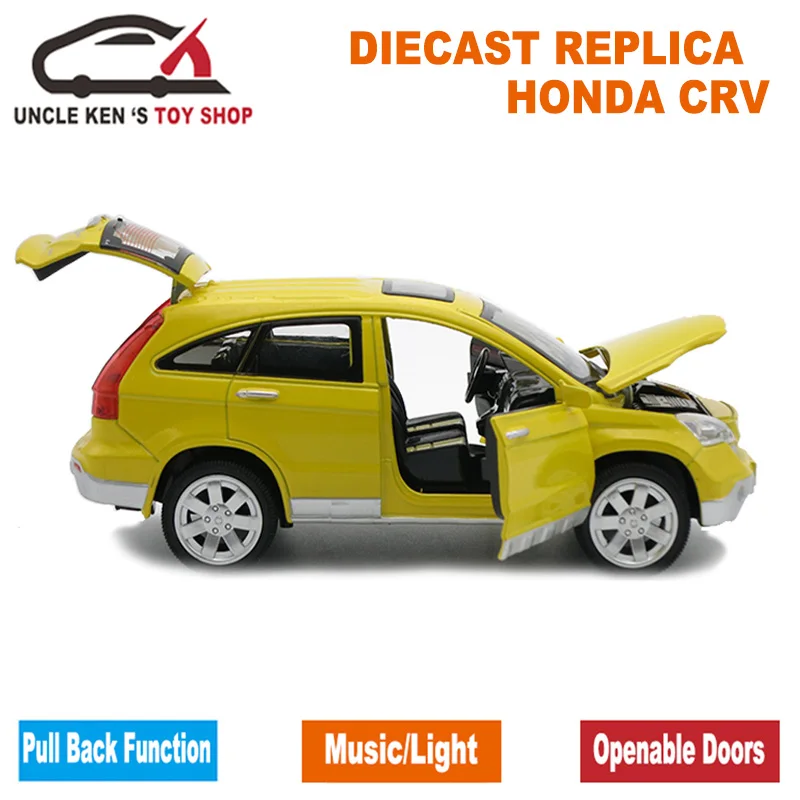 Модель литая автомобиля HONDA CRV масштаб 1/24 длина 20 см игрушки для мальчиков/детей с