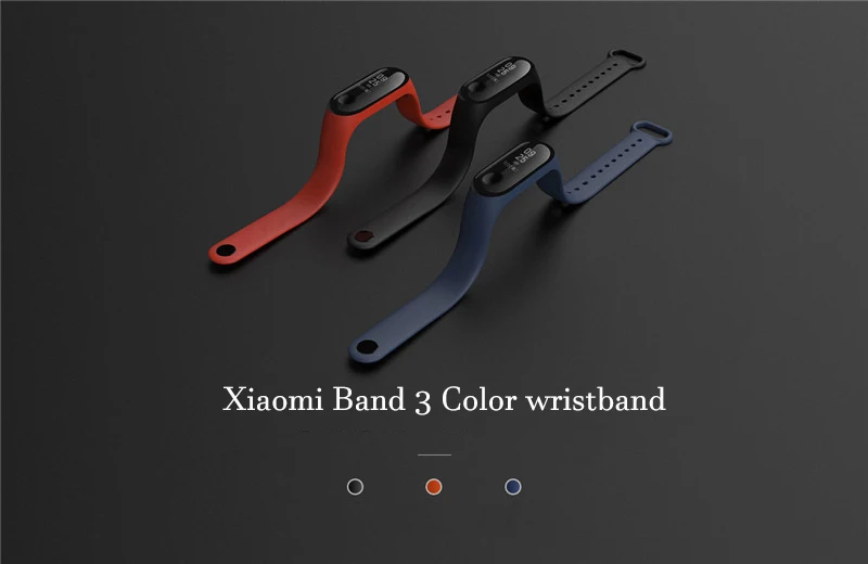 Оригинальный Xiao mi ремешок на запястье для Xiaomi 3 оригинальный силиконовый сменный