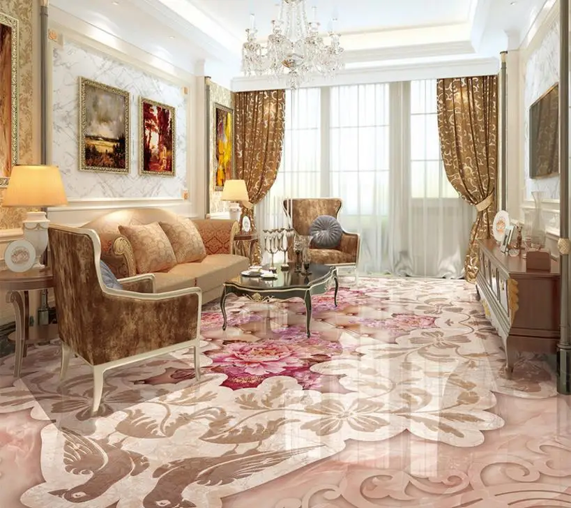 

Виниловые обои с пионами, рельефный камень на заказ, 3d стереоскопические обои для детской комнаты