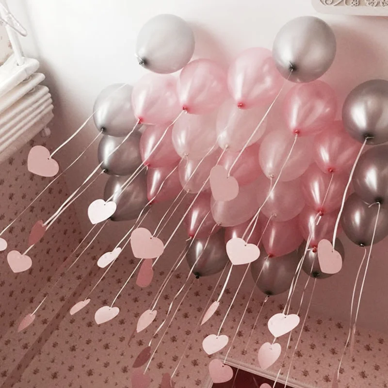 10 шт./лот дюймов серебро воздушных шаров из латекса 21 Цвета Гелий воздушные шары