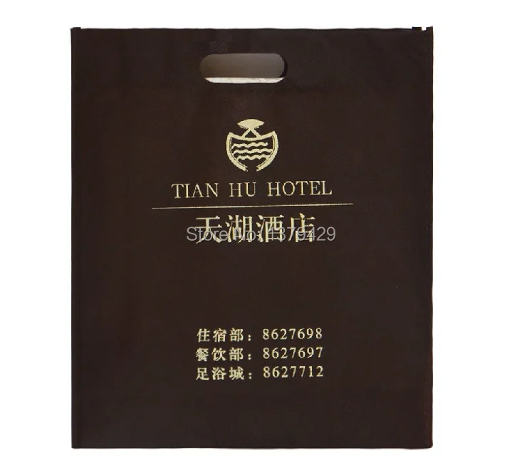 Free shipping 500pc/lot customized logo non woven shopping bag non-woven storage custom foldable bag17 | Багаж и сумки