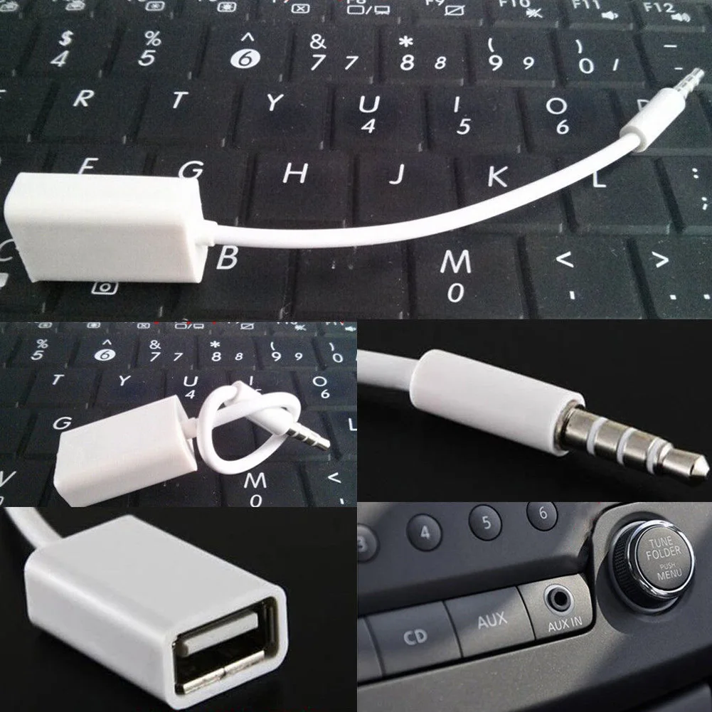 Аудио Aux кабель конвертер автомобиля 3 5 мм Jack адаптер мужчин и женщин USB 2 0