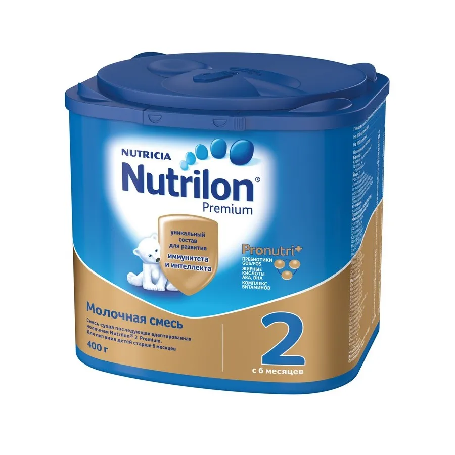 Milk Stage 2 Nutrilon Premium -milk formula &quotPronutriPlus&quot 6-12 months 400 gr. baby feeding food feedkid dry mixture mix | Мать и