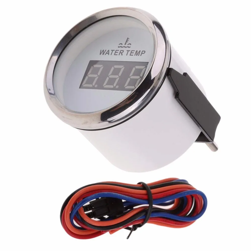 Водонепроницаемый морской авто ЖК цифровой измеритель температуры воды 2 дюйма