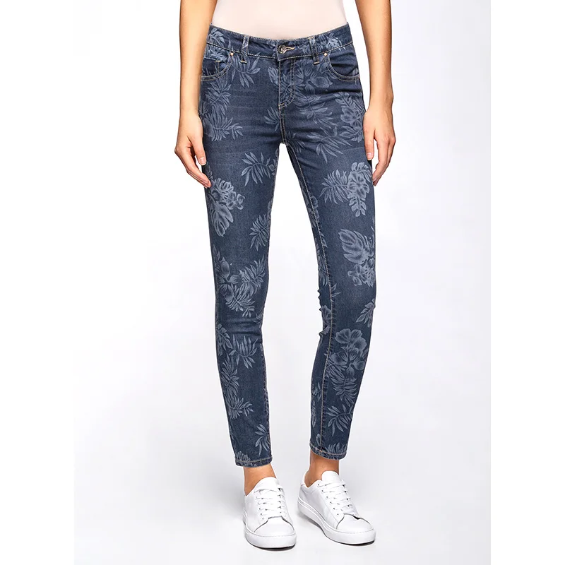 oodji Джинсы скинни принтованные женские 12106147 46810|female jeans|jeans female |