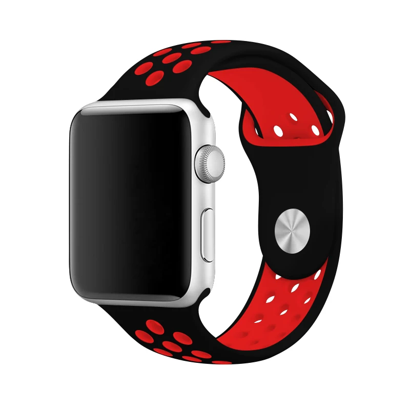 Силиконовый ремешок для часов серый с желтым 40 для Apple Watch Series 4 спортивный ремешок 44 мм наручный ремешок 38 мм 42 мм для Iphone часы