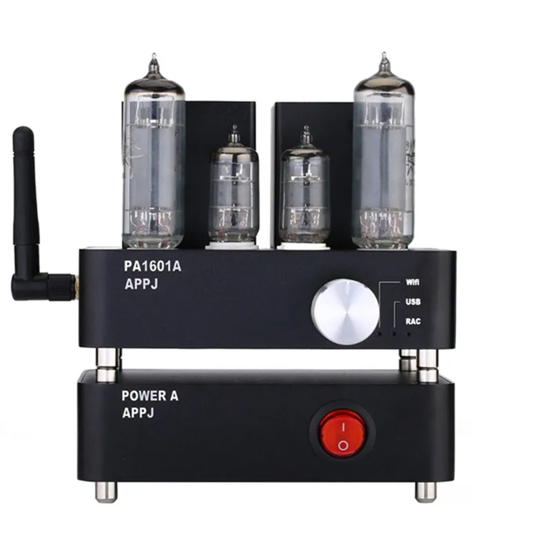 Абсолютно APPJ PA1601A 6J1+ 6P14(el84) HIFI Wifi вакуумный ламповый усилитель Настольный цифровой аудио Hi-Fi музыкальный плеер без потерь