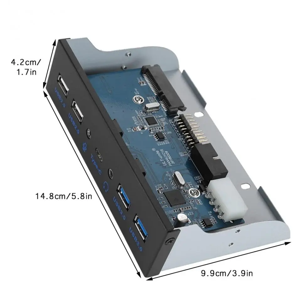 Высокая Скорость USB3.0 аудио оптический спереди Панель 3,5 дюйма USB3.0 2,0 Тип-c микрофоном аудио