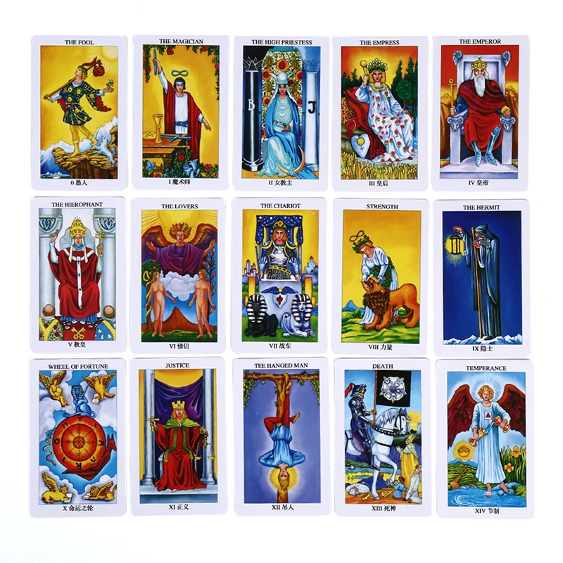 1 комплект английский лучистый Райдер Waite Tarot карты Таро Smith палуба семейная