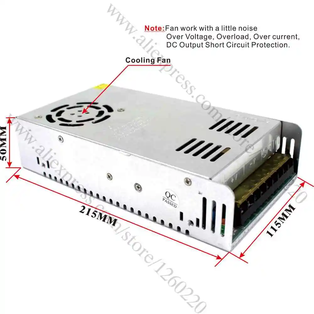 Универсальный источник питания постоянный ток 24 В 20 А 480 Вт для ленты светильник
