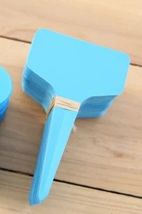 Blue 10/50/100 шт. сад Этикетки Садоводство завод Классификация сортировки на табличке билет Пластик письменная пластина доска Плагин карты белый - Цвет: Blue
