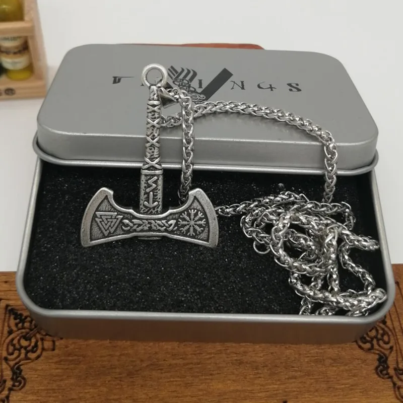 Рукоятка шлем Awe Valknut подвеска в виде топора Neclace Viking Talisman языческие
