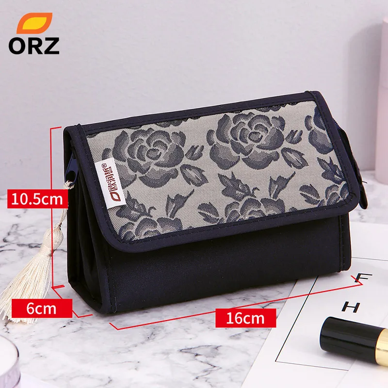 ORZ Pretty Rose косметический Органайзер косметичка с зеркалом дорожная Сумочка для