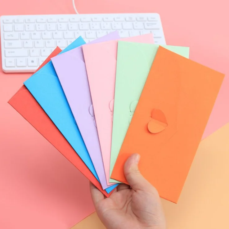 30 шт./лот Новые Креативные конверты с романтичной застежкой в западном стиле