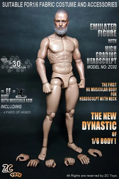 Игрушки ZC 1/6 масштабная мышечная фигура тело ZC02 с головой совместима с горячими игрушками новинка