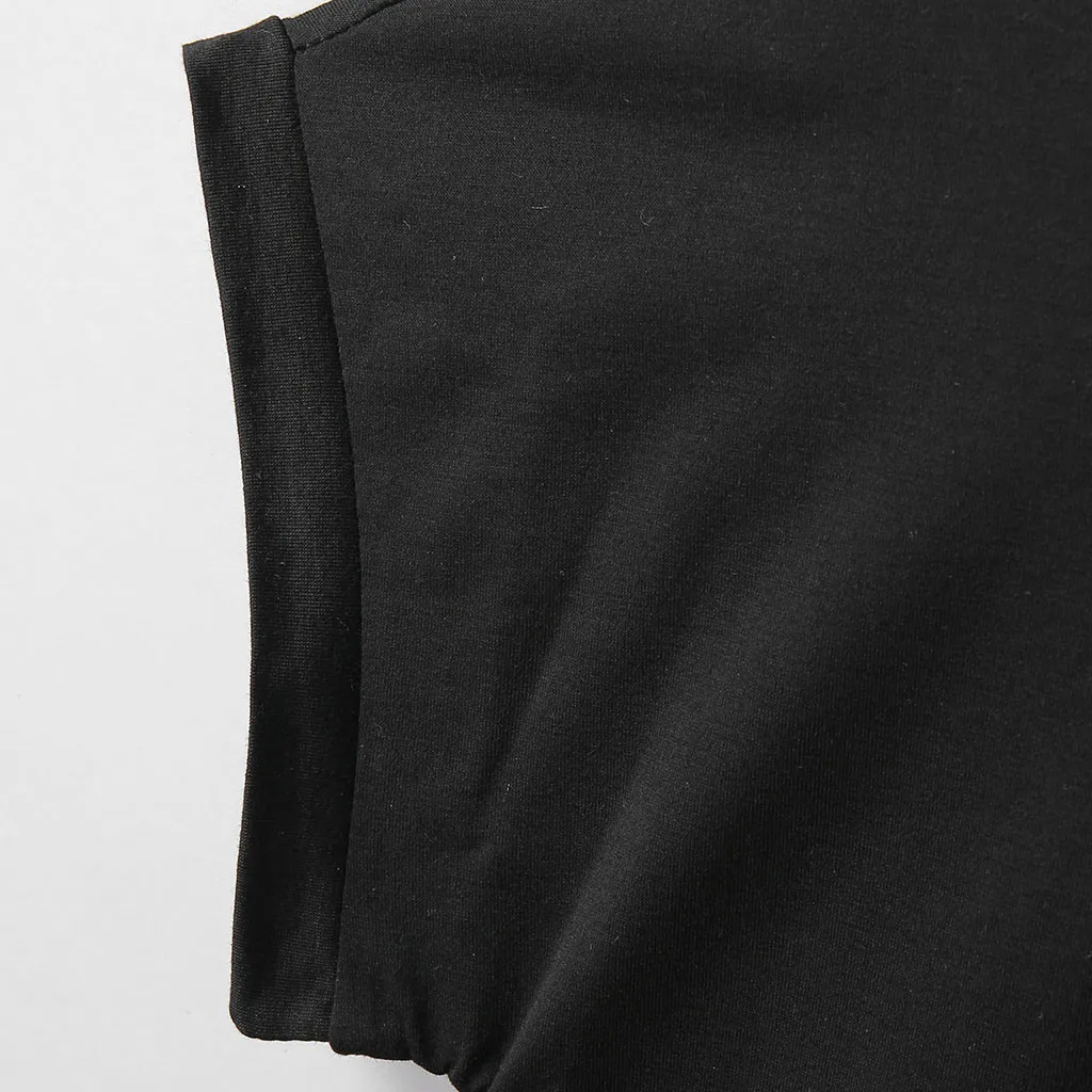 Женская однотонная летняя футболка с коротким рукавом и круглым вырезом