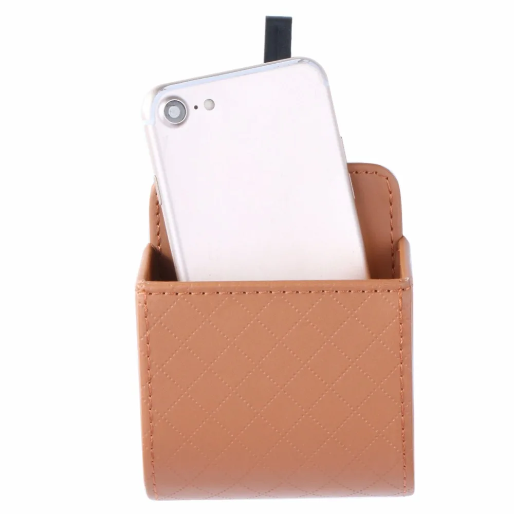 Органайзер держатель для монет из ПУ кожи на вентиляционное отверстие|car organizer