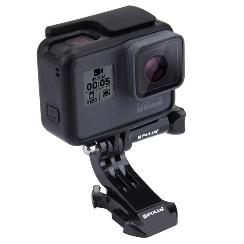 Черное Вертикальное Крепление на J Hook PULUZ для спортивных камер GoPro HERO 7 6 5 4 3 2