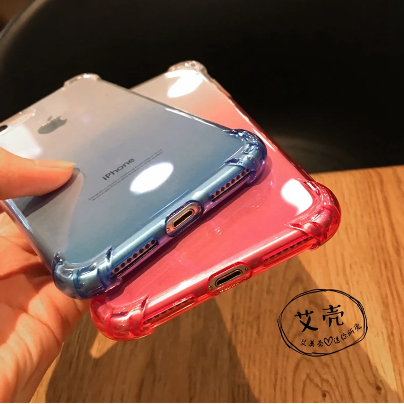 Противоударный мягкий прозрачный чехол Gasbag для iphone XS MAX XR X 7 8 6 6S Plus 5 фотоэлементов